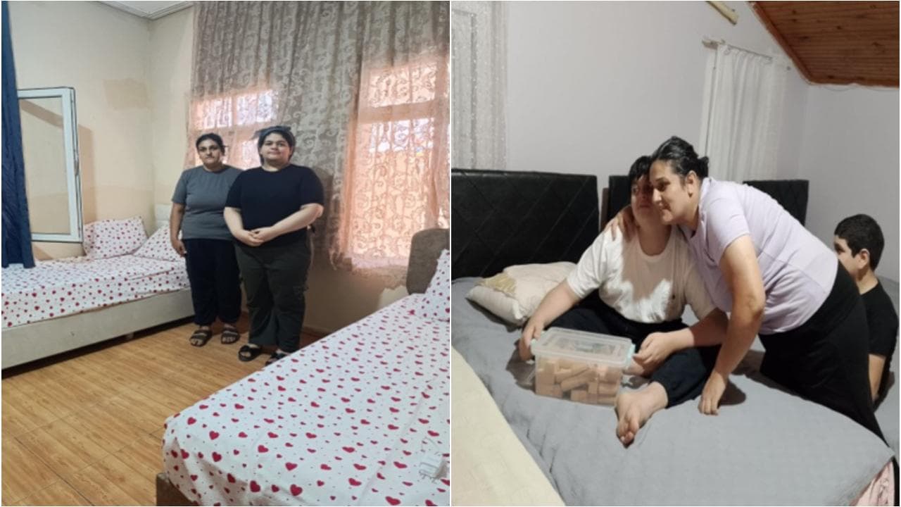 Adana'da çöp evde yaşayan anne ve 3 çocuğu sıcak yuvaya kavuşturuldu